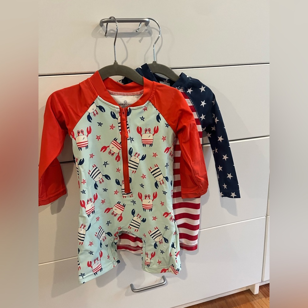 12-18 Months Baby Rash Guard Swim Suit Bundle